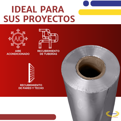 LAM.0.020  X36 X100' 3105 H14 PAPELKRAFT ALUMINIUM 3105 H 14 0.020 X36 X100' (0.5 mm) C/PAPEL KRAFT conscomer