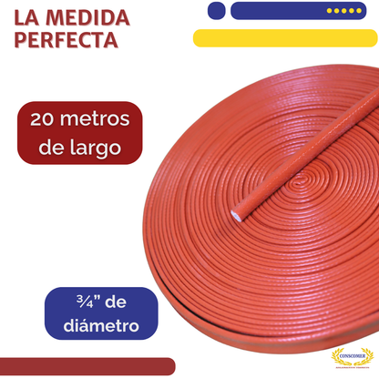 Cubre Manguera de 3/4  rollo de 20 mts conscomer