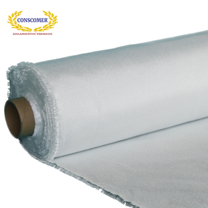Tela de fibra de vidrio natural blanca para alta temperatura 1.52 x 45 m