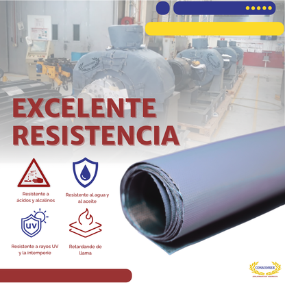 Tela antiadherente de fibra de vidrio con PTFE para procesos de alta temperatura