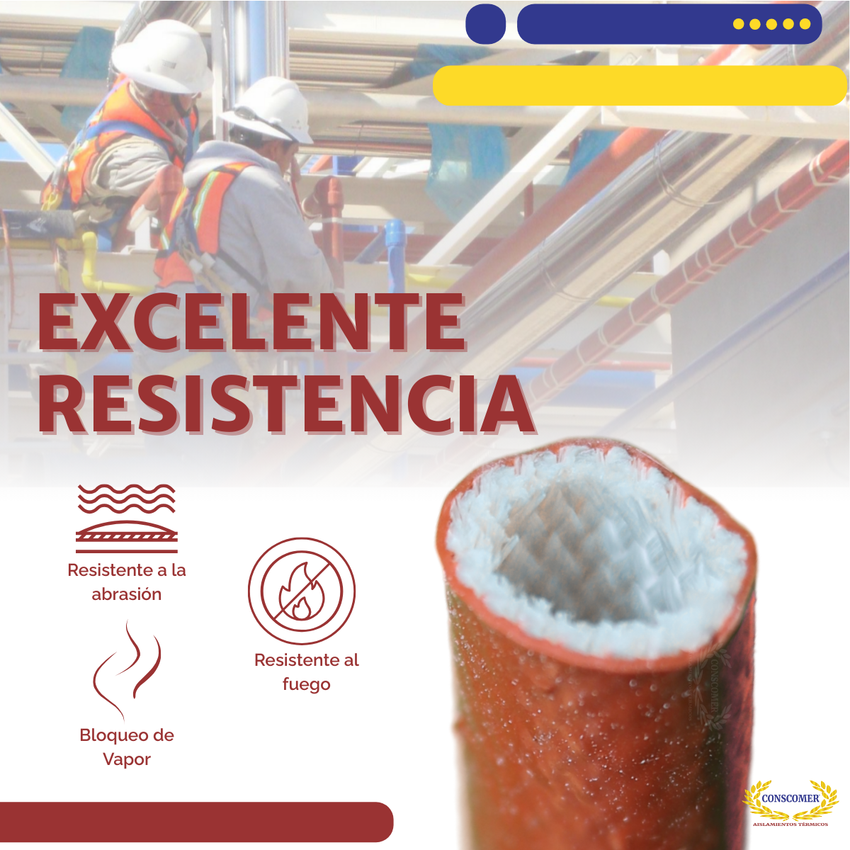 Funda Protectora Térmica de Manga contra Incendios Conscomer