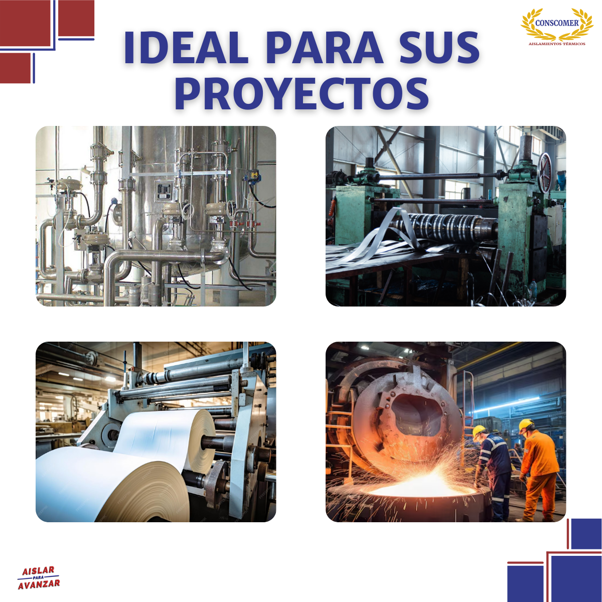 Cordón de fibra de vidrio 3 pulg. x 10m conscomer