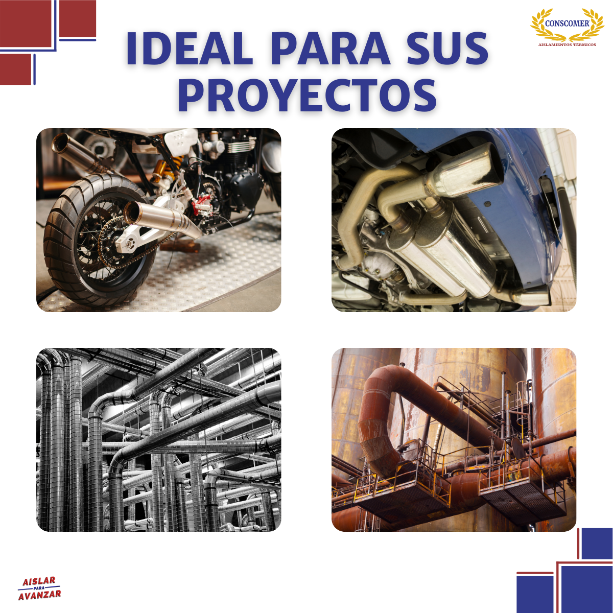Cinta de fibra cerámica de 1" con adhesivo x 30m conscomer