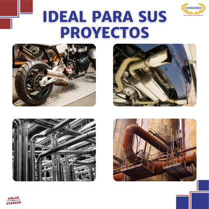 Cinta de fibra cerámica de 1" con adhesivo x 30m conscomer