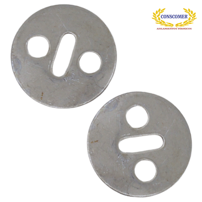 arandela acero inoxidable 3 orificios 1 pulgada