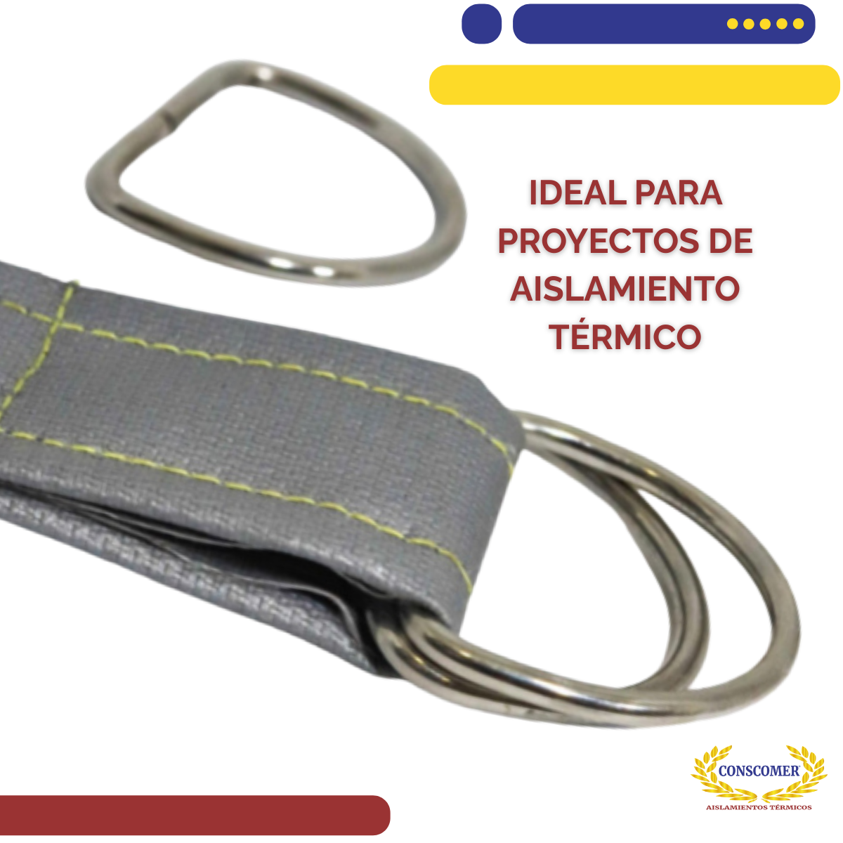 Anillo D de Acero Inoxidable Conscomer