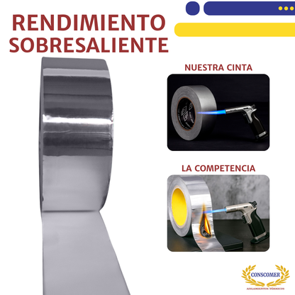 Cinta aluminio lisa 2 pulgadas x 45 metros conscomer