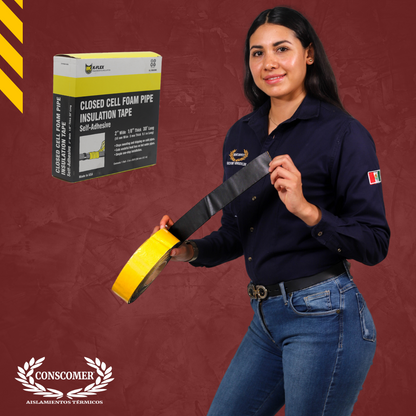 Cinta De Espuma Elastomerica Autoadhesiva 2" x 9mts | K-FLEX INSUL-TAPE conscomer