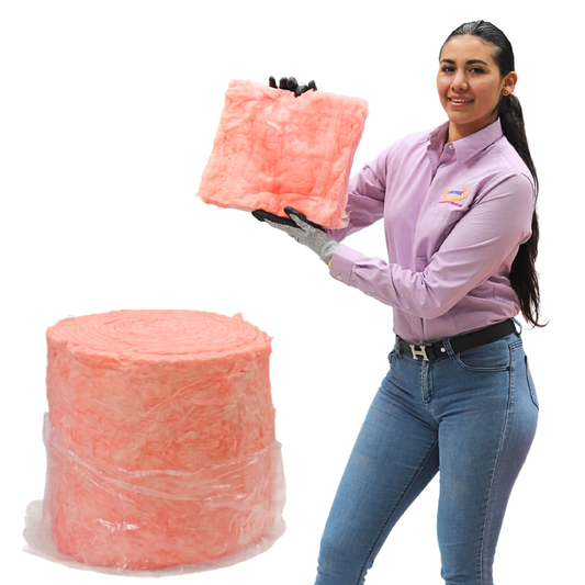 Rollo de Fibra de Vidrio Tipo Aislahogar R11 0.61 m x 15.24 m x 3 1/2” conscomer