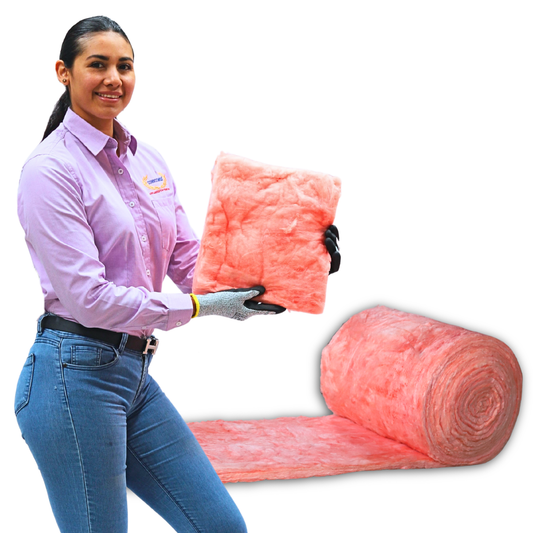 Rollo de Fibra de Vidrio Tipo Aislahogar R8 0.61 m x 15.24 m x 2 1/2” conscomer