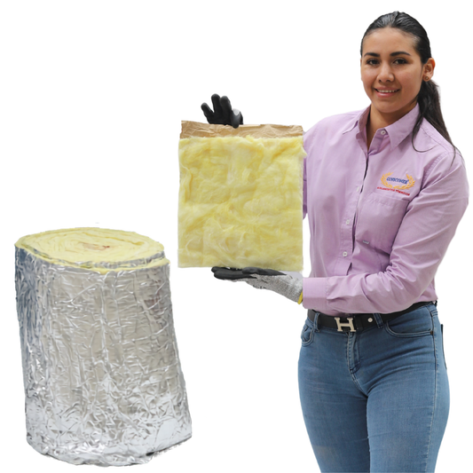 Aislante Térmico Fibra de Vidrio 1 Pulgada Aluminio RF-3100 15.2 m conscomer