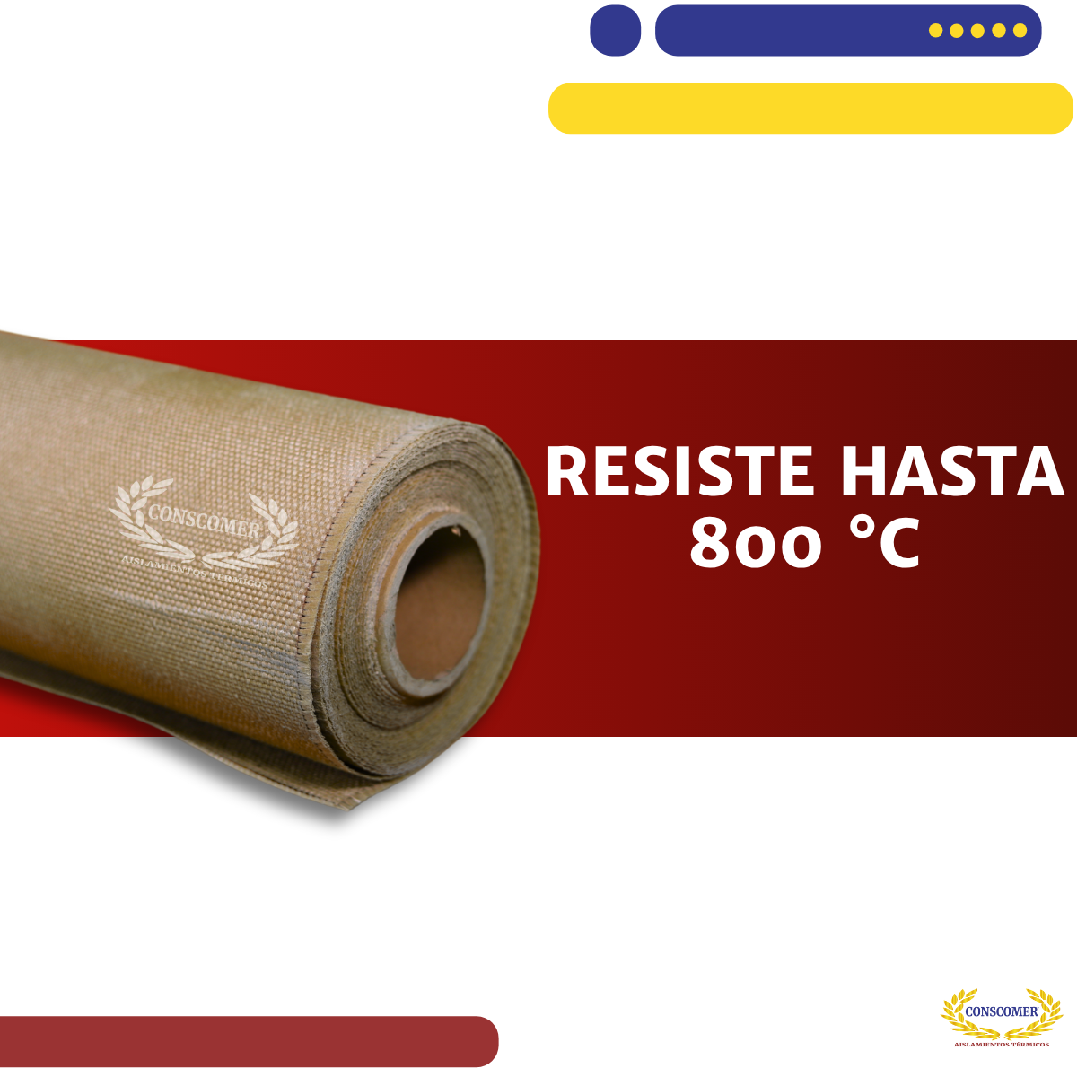 Tela vermiculita 1.52mts X 50 mts conscomer