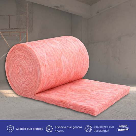 Rollo de Fibra de Vidrio Tipo Aislahogar R11 0.61 m x 15.24 m x 3 1/2” conscomer