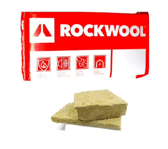 Placa Rígida  4"- Aislamiento Acústico y Térmico hasta 450°C - Ahorra Dinero y Espacio ROCK WOOL