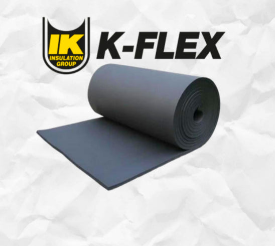 Elastomero Marca  K-FLEX  de 1/2"x 1.20 x 22 M. conscomer