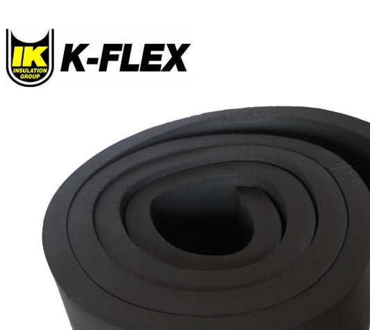 Elastomero Marca K-FLEX de 1 1/2"x 1.22 x 7.62 M. conscomer